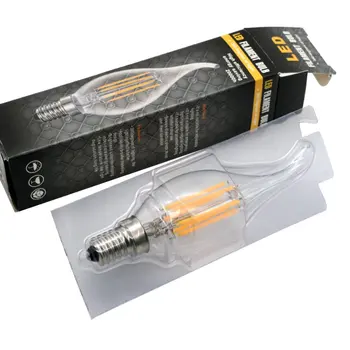 

Design Energy Saving Candle E14 220V Dimmable LED Filament Light Bulb 360 Degree Lamps Retro Candle Light