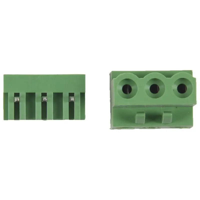 10 Pairs AC 300V 10A 5.08mm Pitch 3 Pin Screw Pluggable Terminal Block