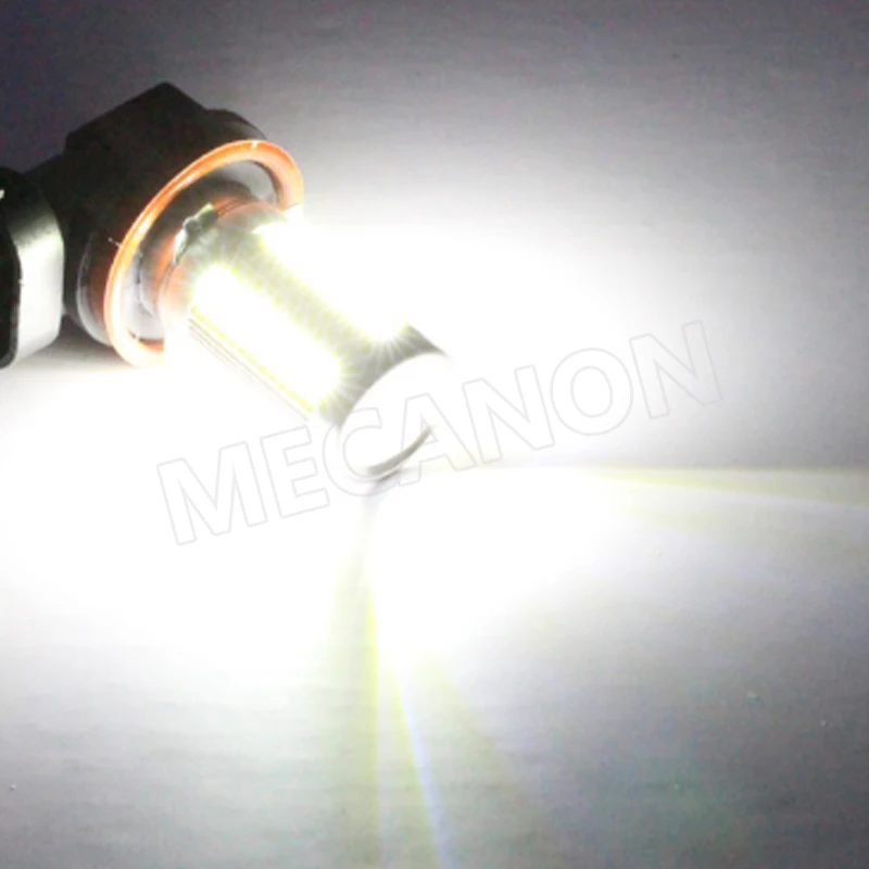 50pcs Super White H11 LED 5630 33SMD Car LED DRL Driving Daytime Running Light Auto Fog Lamp Bulb Car Accessories DC 12V