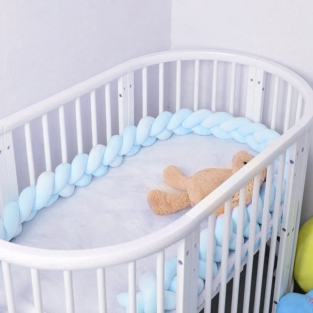1,5 м детский бампер кровать коса узел Подушка бампер для младенца Bebe защита для кроватки Детская кроватка бампер декор комнаты