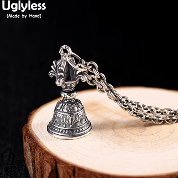

Uglyless Can Ring Exorcism Bell Pendants for Men Vulcanized Thai Silver 925 Silver Necklaces NO Chains Fairy Tale Gifts Jewelry