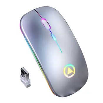 

Silent 2.4G Wireless Mouse Lightweight Portable Colorful Light Laptop Mute Mice