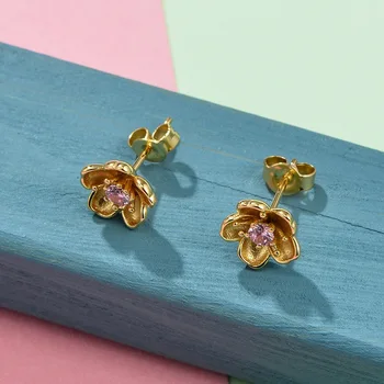 

Leouerry 925 Sterling Silver for Women Exquisite Plum Blossom Zircon Stud Earrings Temperament Earrings Silver 925 Jewelry Gifts