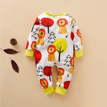 

Newborn Infant Baby Boy Girl Cartoon Romper Jumpsuit Long Sleeve Playsuit 19QF