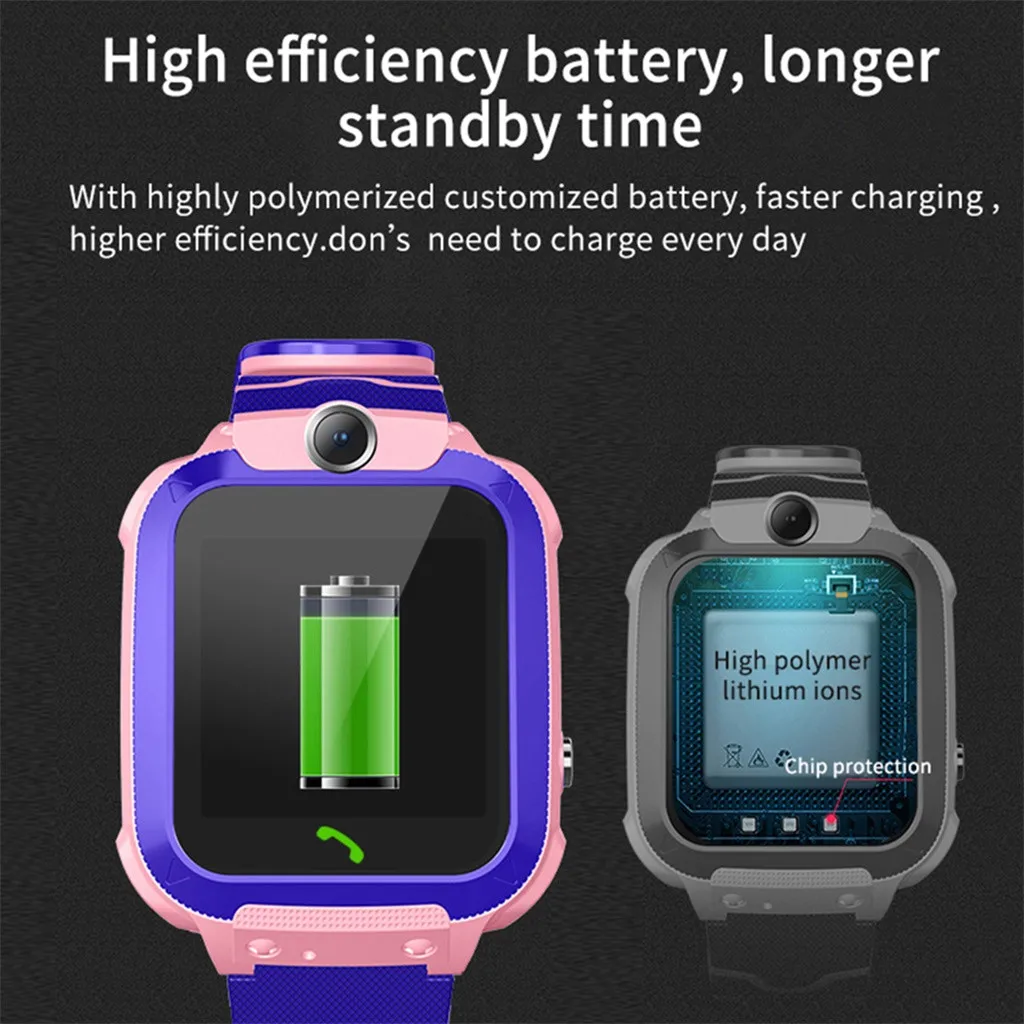  EPULA GPS Kids Smart Watch LBS Locator Tracker Smart Watch Telephone SOS Anti-Lost Waterproof Watch - 4000125457904
