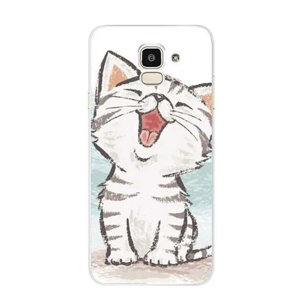 32 Для samsung J6 чехол EU J600 J600F SM-J600F мягкий TPU чехол для samsung Galaxy J6Plus J6+ J 6 Plus J610 J610F силиконовый - Цвет: 32