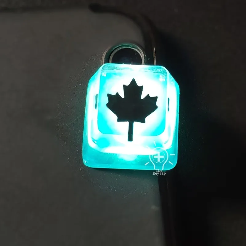 Feito à Mão Keycap para mx Keycaps para Preto Resina Interruptor Teclado Mecânico Gelo Pele Backlit Chave Boné 1pc - Imagem 3