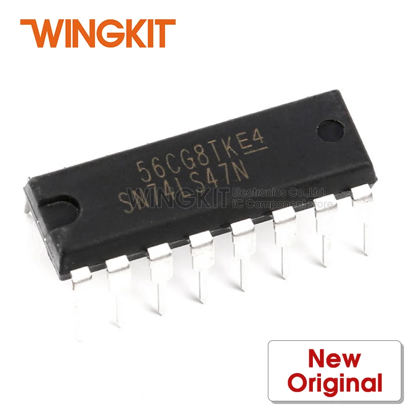 5 шт. SN74LS47N DIP16 SN74LS47 74LS47 DIP-16 BCD-to-Seven сегментные декодеры/драйверы | Электроника