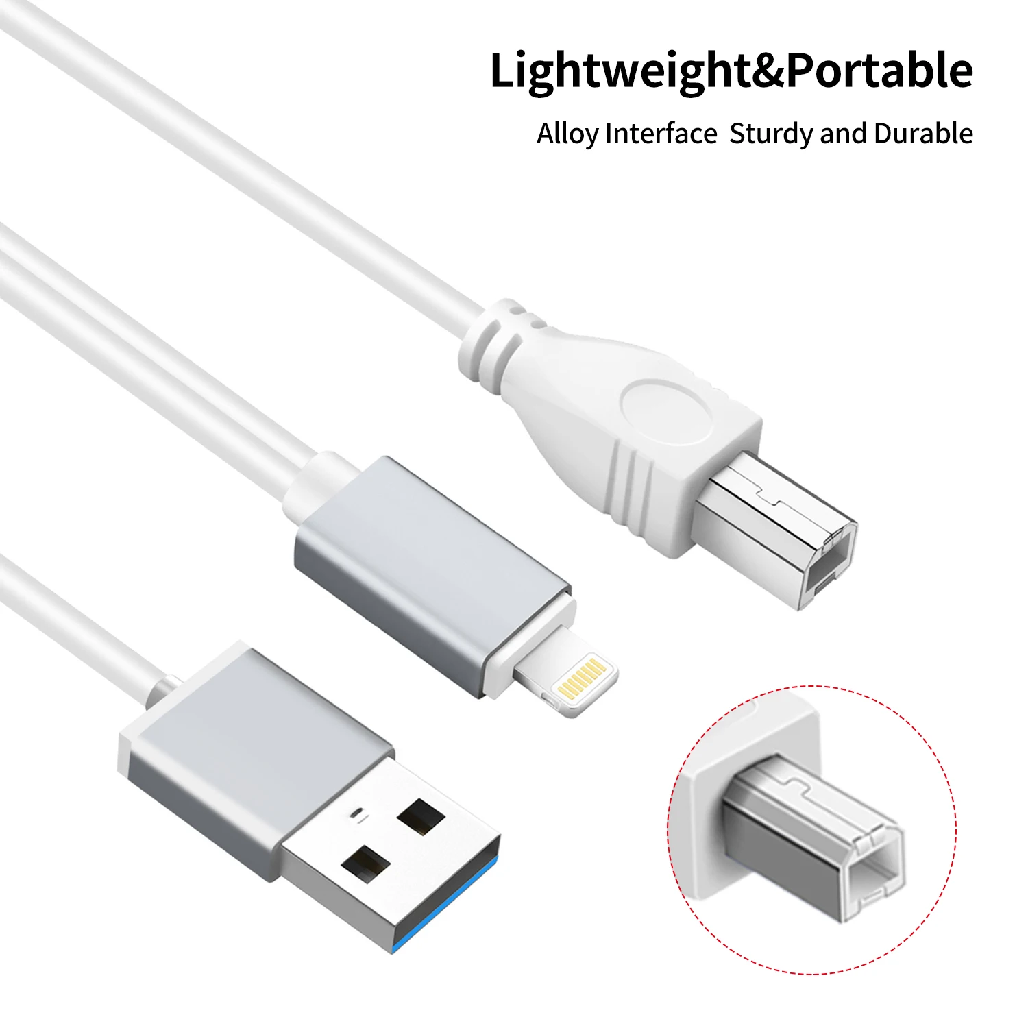 USB кабель типа B для миди OTG и зарядный совместимый с устройствами iOS контроллера