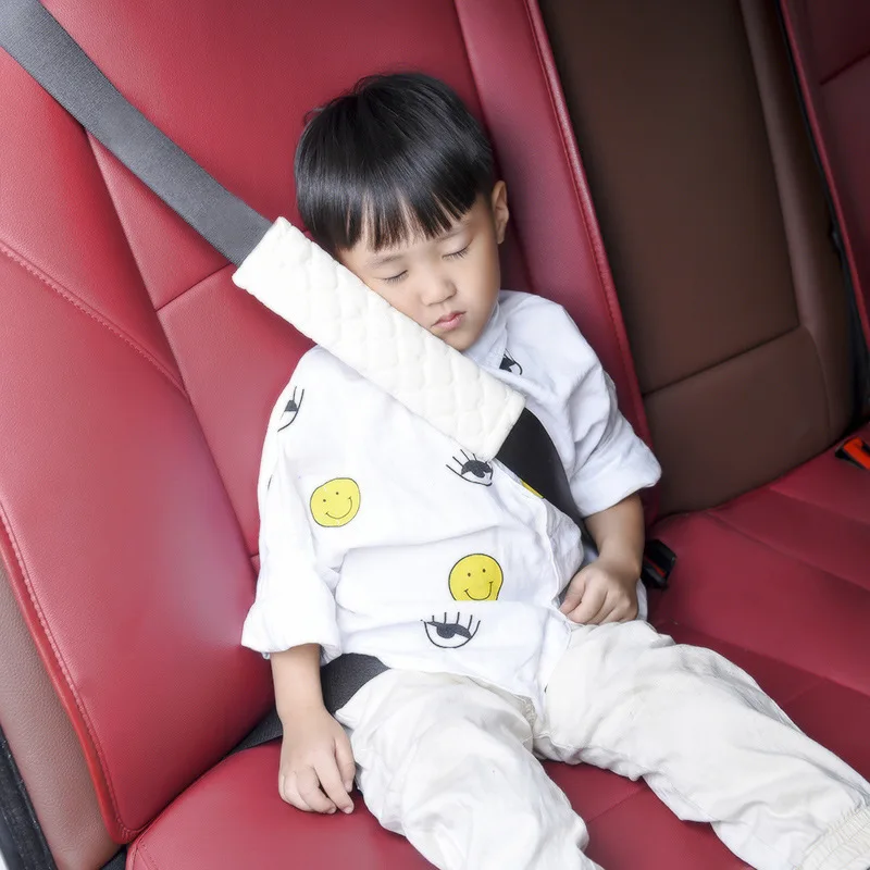 1 Piece Baby Children Safety Strap Thick Plush Fabric Car Seat Belts Pillow Soft Shoulder Protection Pad Cushion Neck Seat Belt