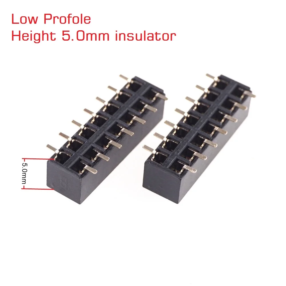 100 шт. низкопрофильный SMT гнездо заголовка 2 54 мм 0 &quotшаг 2x7 Pin 14 положение