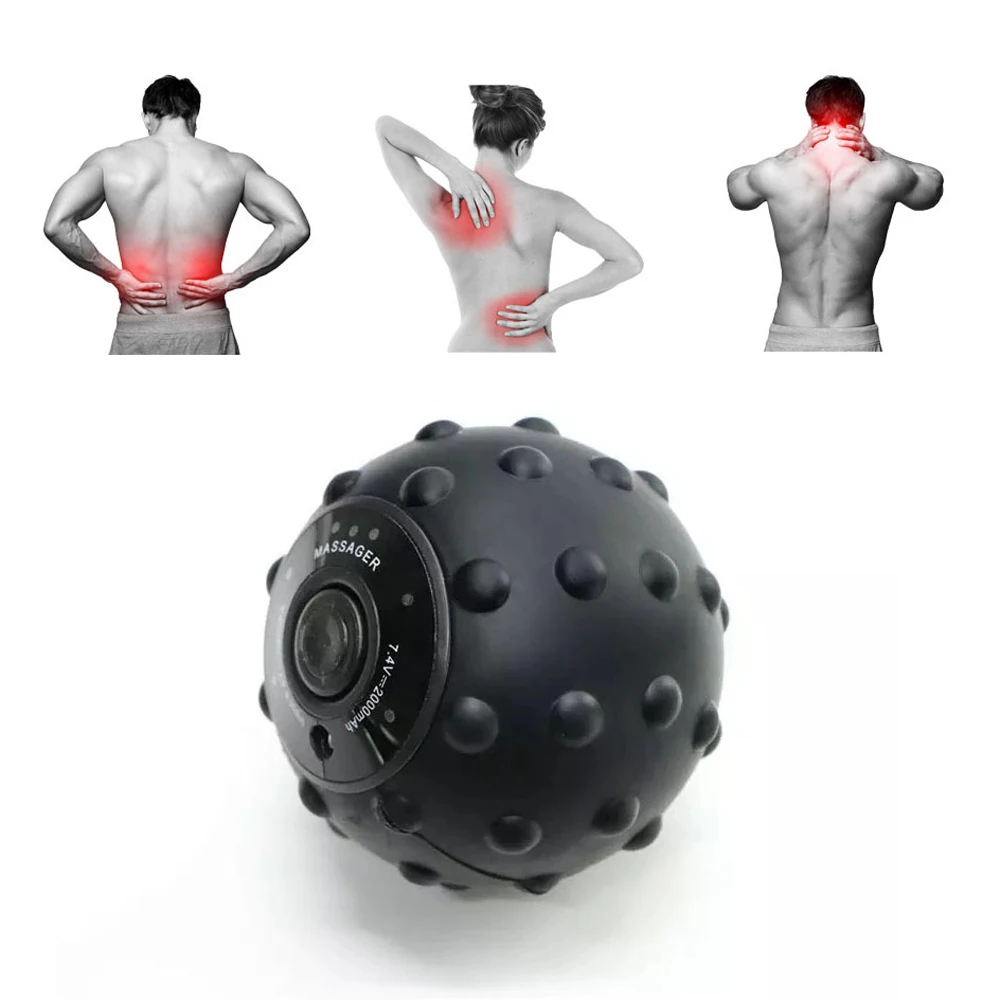 

Vibrating Fitness Balls Electric Massage Ball Deep Tissue Self-myofascial Release Body Fascia Relaxation Yoga Exercise Relieve