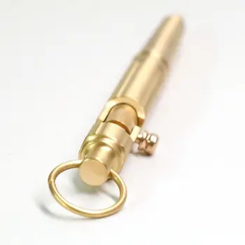 

1Pc Practical Bolt Action Type Retro Ballpoint Pen Writing Tool Unique Design Gifts New