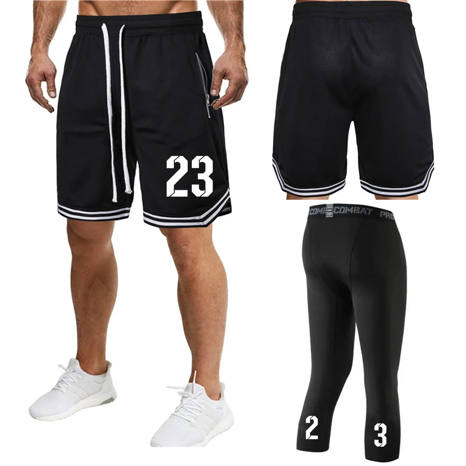 Men Professional Basketball Shorts Sets 