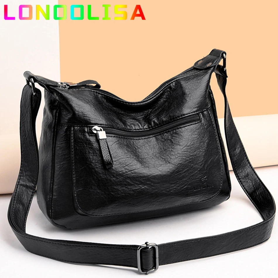 High Quality Leather Tote for Ladies Luxury Casual Handbag Women Flap