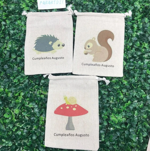 Bolsas de recuerdo de cumpleaños de animales del bosque