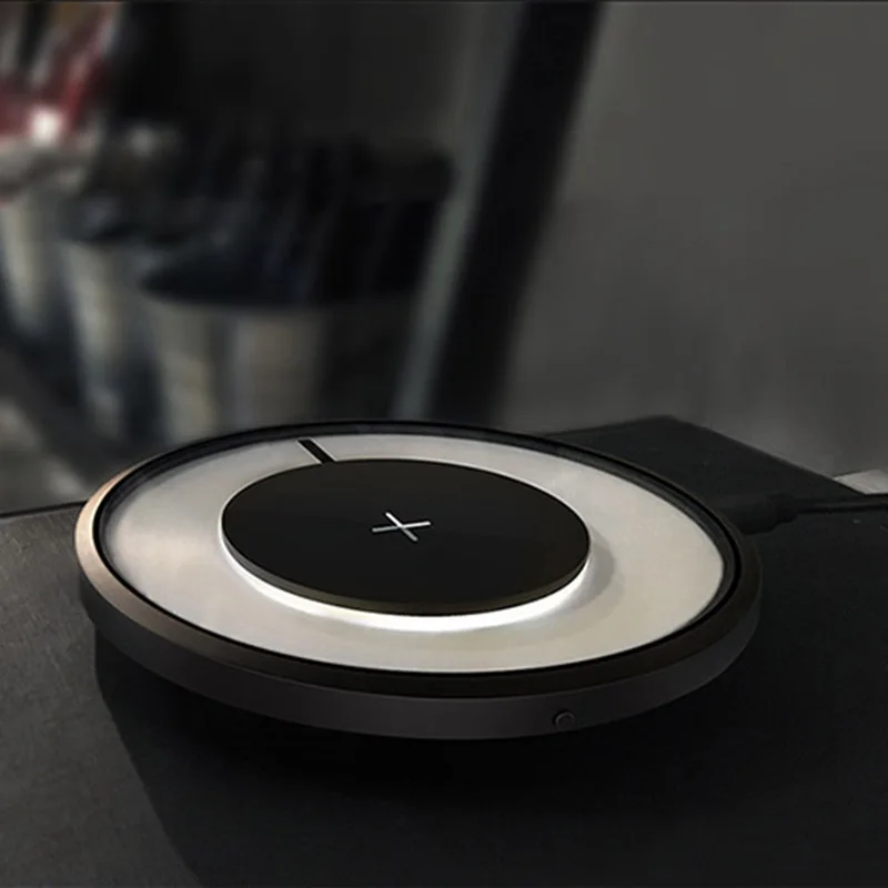 

Fast Wireless Charging Wireless Charger Colorful LED Light for IPhoneX Wireless Charger UY8 Qi Charger