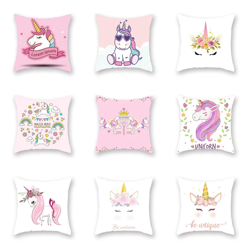 

1 Piece Fashion Household Goods Flamingo Unicorn Cute Animal Hug Pillowcase Sofa Car Hug Pillowcase Cushion