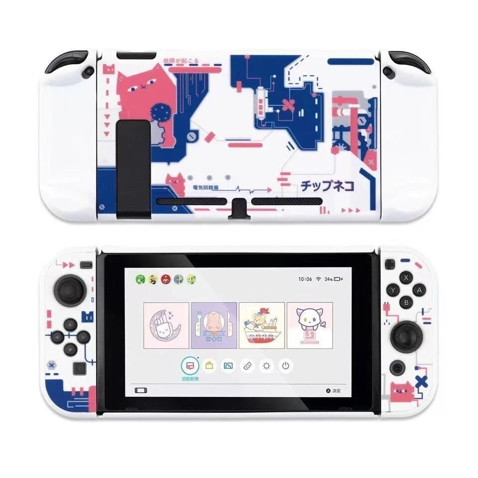 For NintendSwitch Protective Cover For Nintend Switch Console Case For Nintendo Switch Shell Accessories Back Grip for Switch 8 He869e40e3e4347e3bb87b70e800701a6C