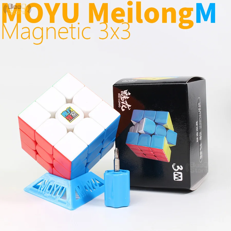 Магнитный кубик Moyu Meilong 3x3x3 Кубик Волшебная скорость пазл без наклеек 56 мм Cubo Miagco