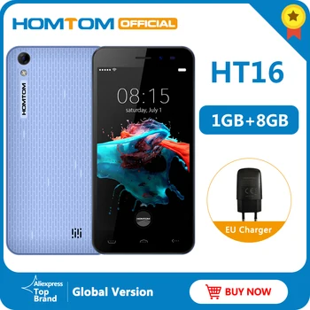 

Original version HOMTOM HT16 Android 6.0 Smartphone Quad Core MTK6580 5.0 " Full Screen Mobile Phone Smart Gestures Cell Phone