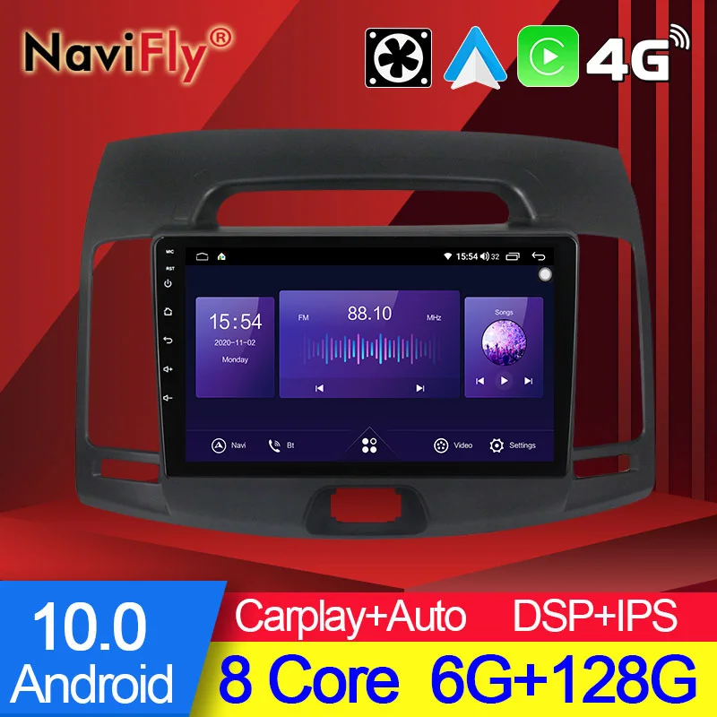 Автомобильная Мультимедийная система NaviFly 7862C 6G 128G 1280*720 Carplay Android 10 мультимедийная