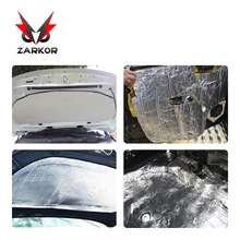 Zarkor, 50 см x 200 см, алюминиевая фольга, автомобильный брандмауэр, звукоизоляция, теплоизоляция, Deadenin, автомобильный брандмауэр, Потолочная дверь