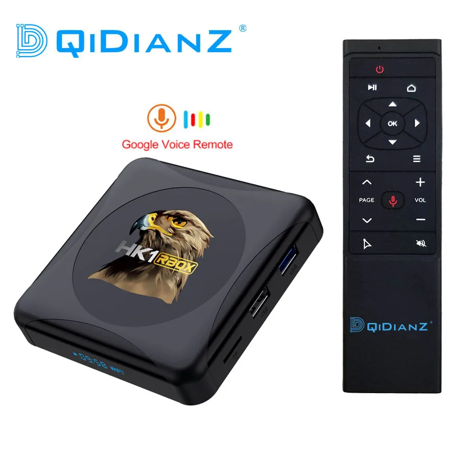 HK1 RBOX Android 10 0 телевизионная коробка с Bluetooth Google Voice Assistant 6K Wifi 2 4G & 5 8G Play Store очень