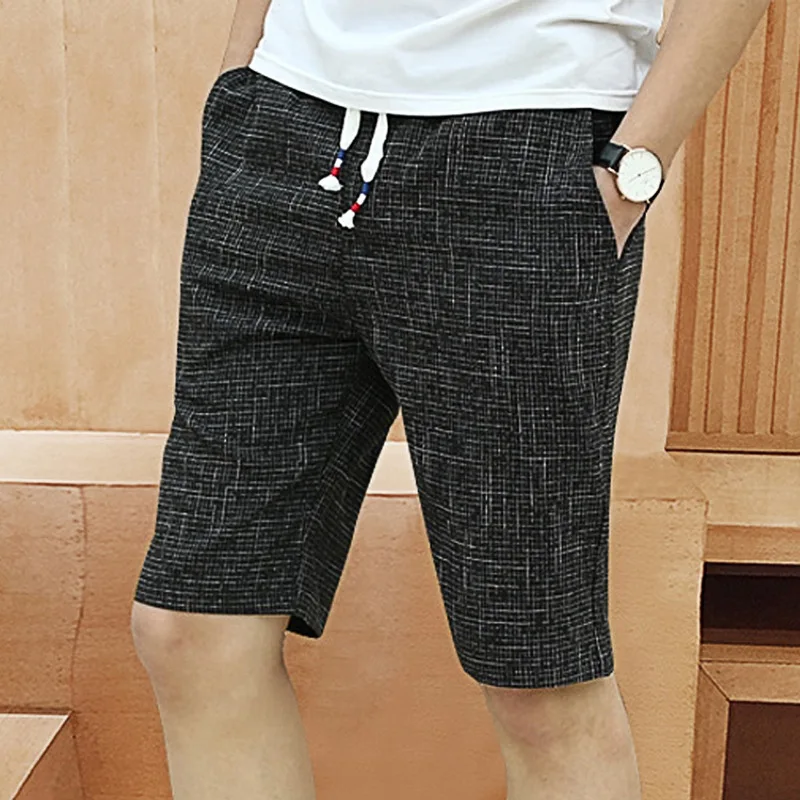 Летние модные повседневные штаны с эластичной резинкой на талии, прямые быстросохнущие дышащие шорты