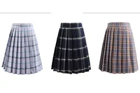 GOHYPDUG School Dresses Plaid Pleated Skirt Students Cosplay Anime Pleated Skirt Jk Uniforms Sailor Suit Short Skirts for Girl 2