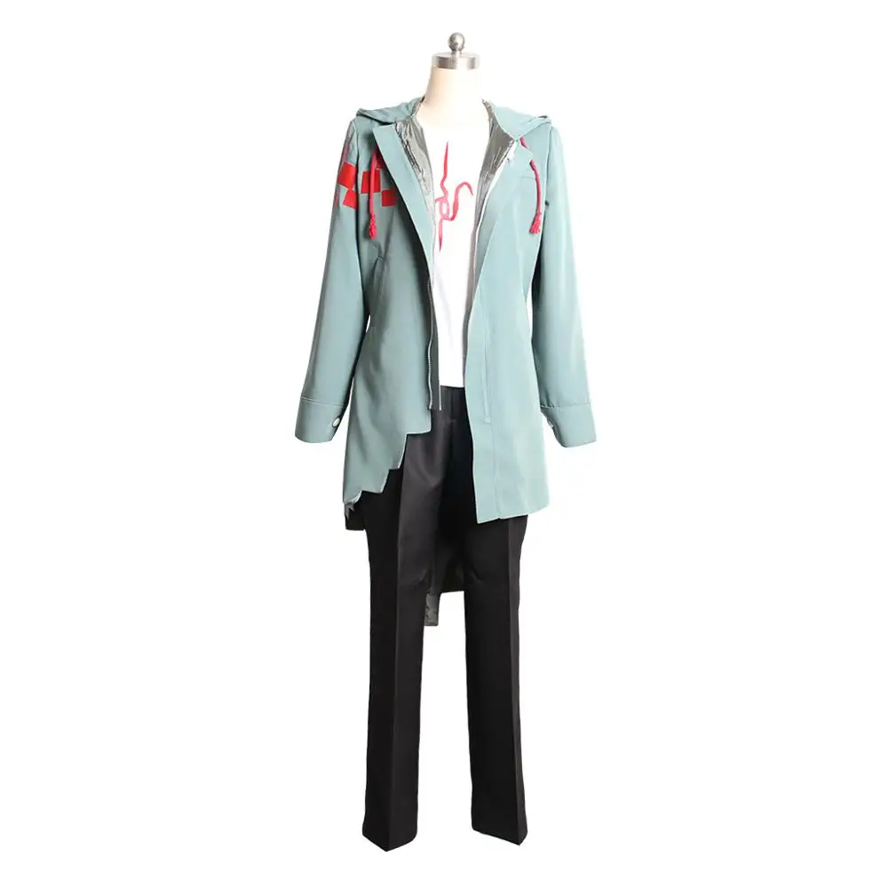 

Super Danganronpa 2 Cosplay Costume Komaeda Nagito Trench Jacket Shirt Pants Outfit Costume L321