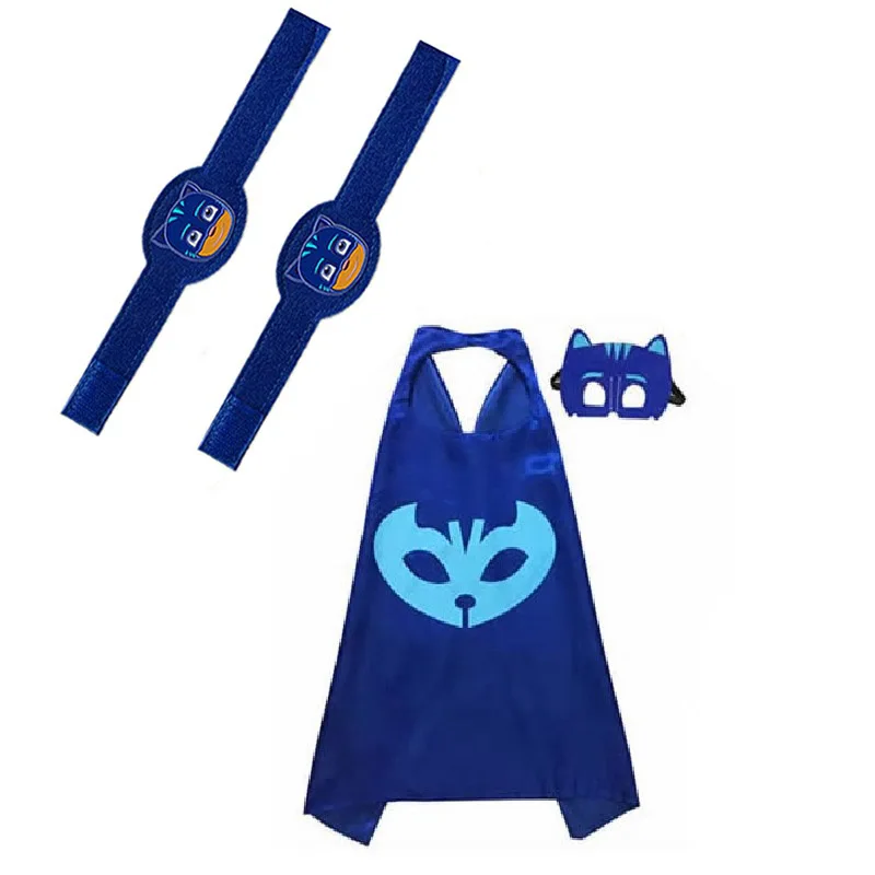 PJ Masks Juguete браслет плащ Pj маска костюмы Catboy Owlette Gekko фигурки на Хэллоуин косплей игрушки для детей подарок S70 - Цвет: 01
