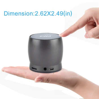 

EWA A150 Mini Portable Bluetooth Speaker Wireless Soundbox Waterproof Hifi Speaker Support SD Card Metal Car Computer Speakers