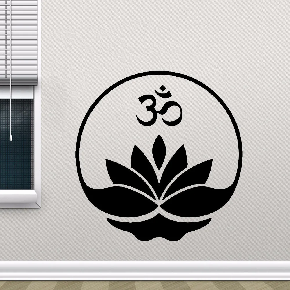 

New Creative Yoga Wall Stickers Buddha Mandala Om Mantra Zen Lotus Meditation Vinyl Decal Pattern Home Decor
