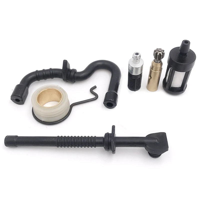 Chainsaw Parts Oil Pump Worm Gear Fuel Oil Filter Line Hose Kit for Stihl MS 180 170 MS180 MS170 018 017