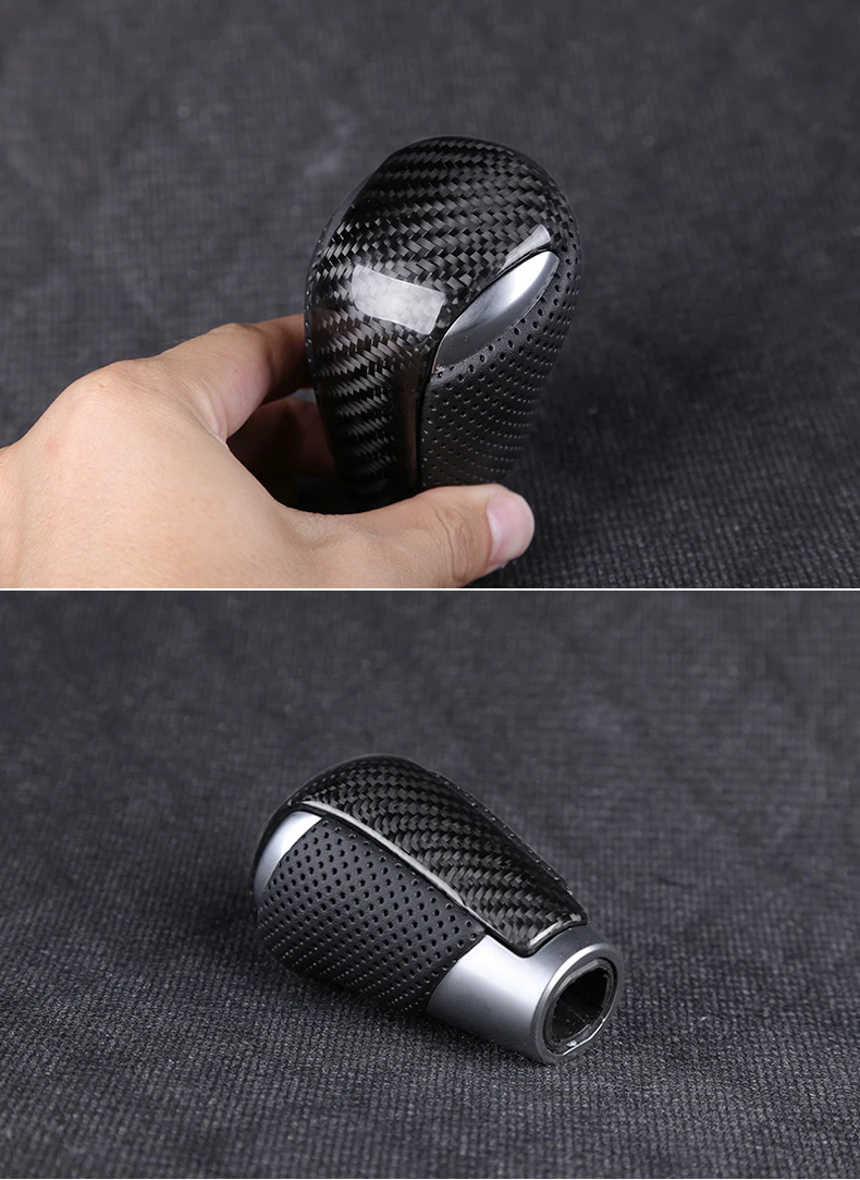 Fit for mazda 3 6 cx-4cx-5-3-8 carbon fiber shift knob gear shift paddle lever gear head handball