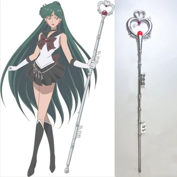 

Sailor Moon Pluto Meiou Setsuna Wand PVC Cosplay Prop Weapons Halloween Christmas Fancy Party Props Women Girls Birthday Gifts