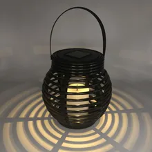 Amazon открытый светодиодный ручной работы teng Бянь Денг пейзаж двора лампа круг портативная лампа солнечная водонепроницаемая