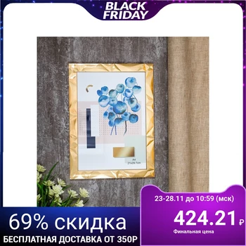 

Photo frame plastic A4 format "3D edges on gold" 33,7x25x1 cm 4441984