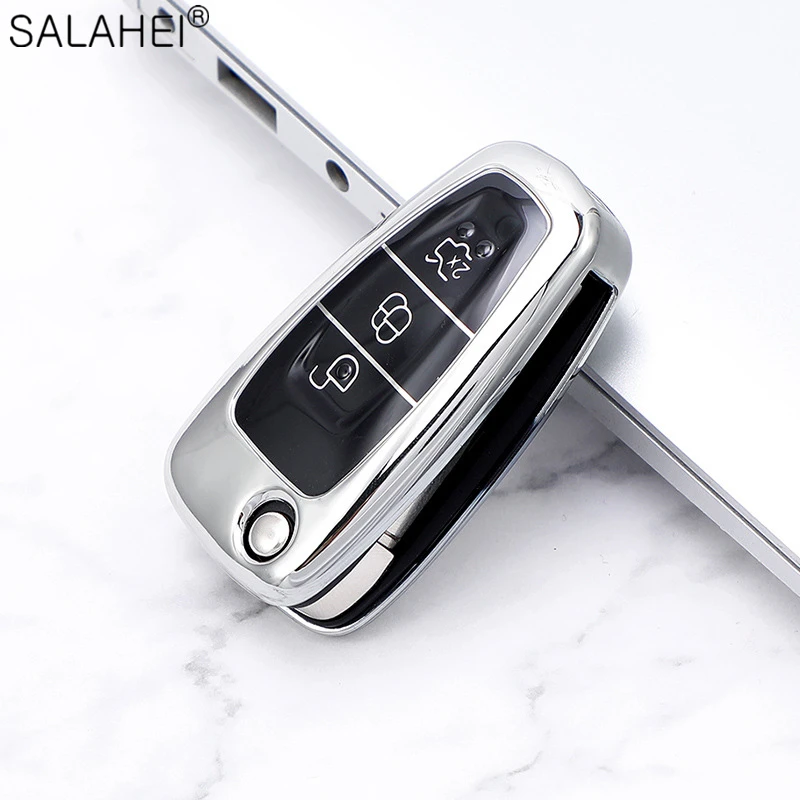 Мягкий чехол для автомобильных ключей из ТПУ с полным покрытием Ford Ranger C Max S Focus Galaxy Mondeo Transit Tourneo держатель на