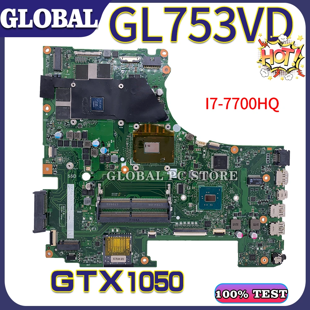 Материнские платы KEFU GL753V материнская плата для ноутбука ASUS GL753VD GL753VE ZX73V 100%
