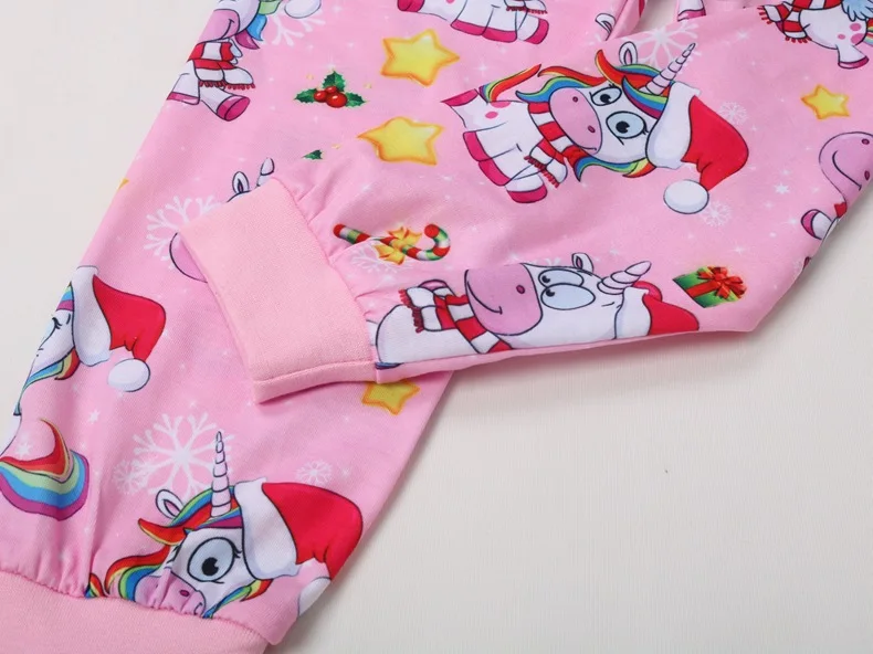 Спортивный костюм для девочек детская одежда AliExpress рождественские детские пижамы, теплые детские пижамы, костюм с длинными рукавами и рисунками из мультфильмов 3369