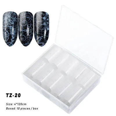 Инструменты для дизайна ногтей 1 коробка 10 штук леопардовые наклейки для ногтей красочные градиентные УФ-гель для ногтей DIY инструменты для маникюра - Цвет: 20
