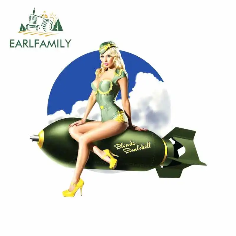 EARLFAMILY 13 см блонд бомба Оболочка Сексуальная девушка автомобильные наклейки и