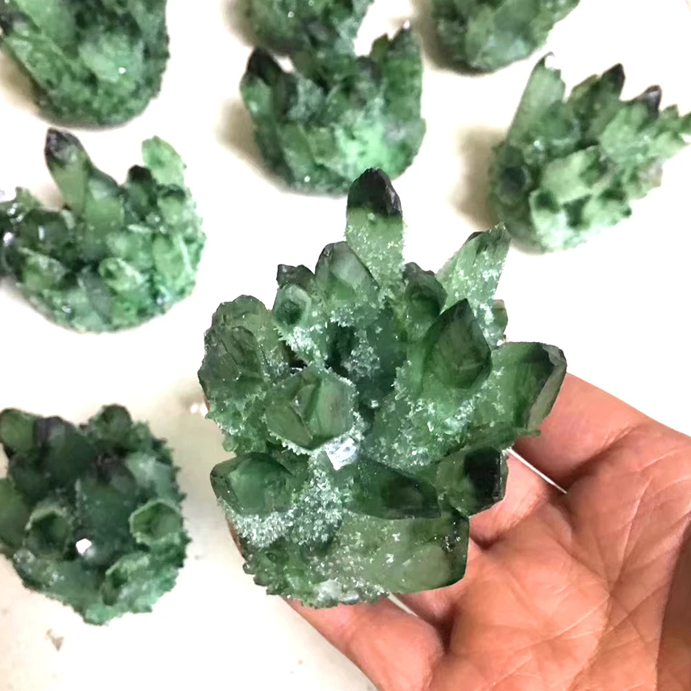 Natural Amethyst Green Crystal Cluster Quartz Raw Crystals Healing Stone Decoration Ornament Point Healing Energy Stone Minera H Natural Amethyst Green Crystal Cluster Quartz Raw Crystals Healing Stone Decoration Ornament Point Healing Energy Stone Minera H