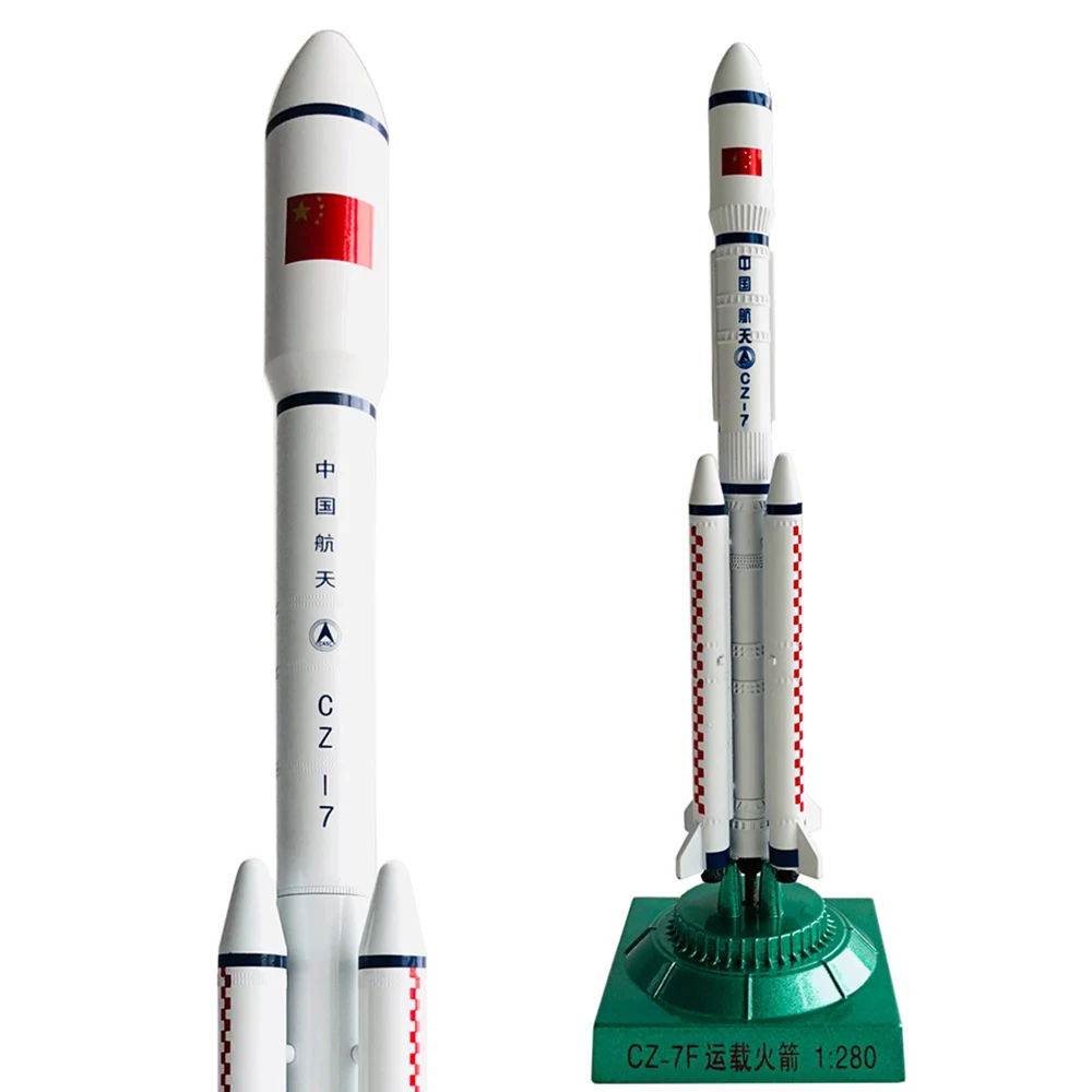 US $49.99 1280 1200 Scale Launch Vehicle Long March 7 CZ7F Rocket Model Toys Children Kids Gift for Collection