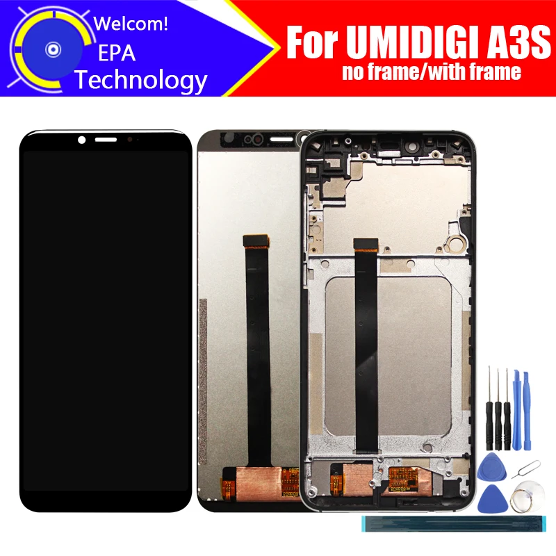 UMIDIGI A3S ЖК дисплей + сенсорный экран дигитайзер 100% оригинальный протестированный
