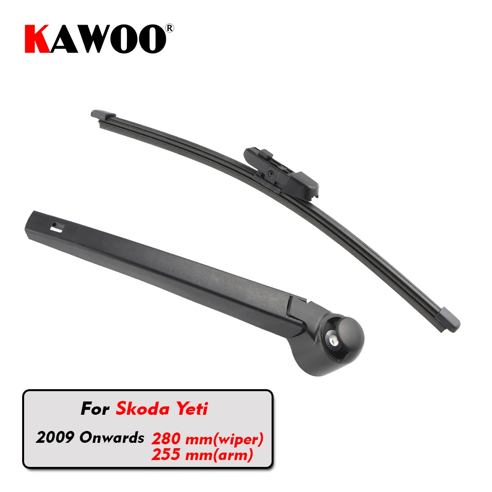 Kawoo Car Rear Wiper Blade Blades Back Window Wipers Arm For Skoda Yeti