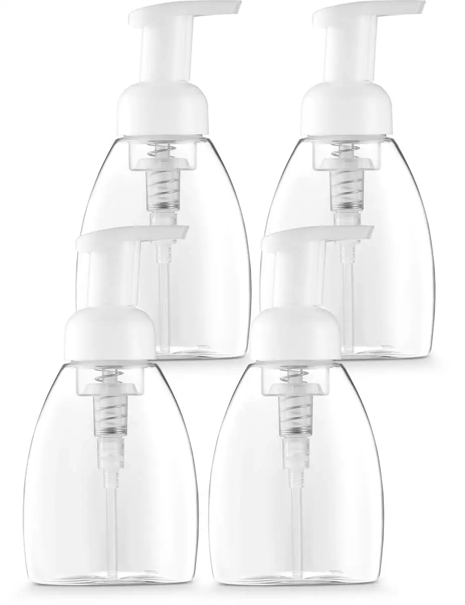250ml Foaming Soap Dispenser Refillable Pump Bottles For Castile Liquid