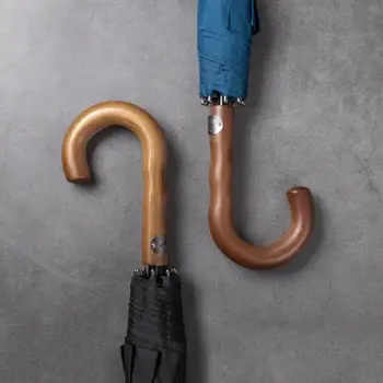 

Parachase Large Umbrella Windproof 135cm Double Layer Golf Umbrellas Rain 8K Ultra-large Paraguas Wooden Handle Umbrella